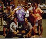 The whole gang around a purple-painted Buffalo in Avalon.  As far as I know, no one ate a "Buffalo Burger."