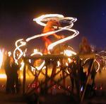 One more fire-dancer, just because they are so cool.