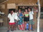 Anne, Cherie, Greg and two "guides" who showed us around three different islands.
