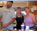 The kitchen crew (Jim, Maria and Marsha.)