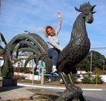 Cherie riding the giant cock of Moron.