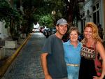 Greg, Joanne and Cherie shopping on the cobble-stone streets of Old San Juan. *Photo by Stan.
