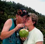 True love is sharing a coconut.