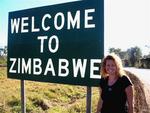 Welcome to Zimbabwe...crossing over the boarder.