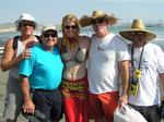 Jean with the crew of Shaka: Stacey, Ray, Lee and Dave.