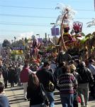 Miles of Southern California residents come out to view the parade floats even days after the actual Tournament of Roses Parade.
