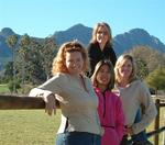 Four ladies (Cherie, Renee, Carter and Kristi) head to Stellenbosch to taste South Africa's finest wines. *Photo by Dom
