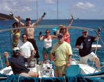 The crew of 4 Play at the St. Croix Regatta.
