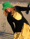 I put on a green fuzzy hat with a yellow ballroom gown and no one asked: "What are you?"  At Burning Man, it doesn't matter.