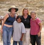The 3 ladies and our Supai guide.