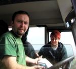Dave and Mick at the helm...where should we go now?