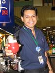 Singapore's most famous drink--the Singapore Sling.