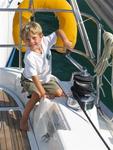 At BVI Yacht Charters, we start training them from a young age. (Jasper, Arjan & Mary's son.)