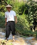 Our guide lost his leg to a land-mine.  He was helping build a pagoda when the land-mine exploded.