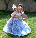 Two Cinderellas--Ellie and Cherie celebrate Ellie's 6th Birthday Princess style.