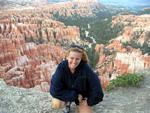 Cherie learns what a "hoodoo" is at one of the most beautiful landscapes in the United States--Bryce Canyon.