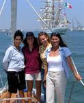 Karem, Diane, Cherie and Trish (and a bunch of friends!) sail alongside fifteen of the world's most cherished tallships.