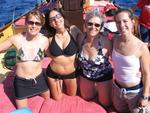 Ladies on the foredeck. *Photo by Cherie.