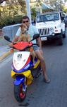 Can your pet ride a moped?