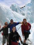 Meet the ice-climbers: Dave (England), Collin (Canada), Sarah (Canada) & Cherie (USA).