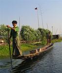 Inle Lake is about 14 miles long and 7 miles wide.
