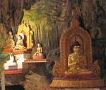 The rushing streams tickle your bare feet as you walk through the cave and admire the Buddhas that are tucked into almost every crack.