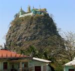 Mt. Popa blew its top and the volcanic plug came to be known as Taung Kalat.