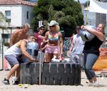 Three of the competitors in Strongman were strong women.