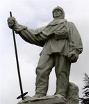 This statue of Captain Robert Falcon Scott looks cold.  Scott wrote: "Do not regret this journey, which shows Englishmen can endure hardships, help one another and meet death with as great fortitude as ever in the past."  