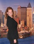 Cherie in New York City.  (In case you couldn't tell...the backdrop is fake.)