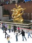 Open from October to April, the Ice Rink at Rockefeller Center can hold 150 skaters at a time.