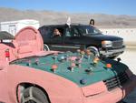 We took Karem's Yukon and pulled a trailer of Burning Man "non-essentials".