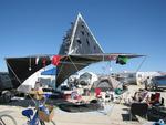 Our camp in 2008. Shade structure compliments of Greg.