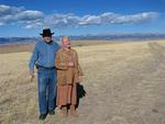 Mark and Ann with the big Wyoming sky.
