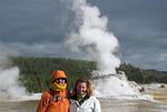 Cherie and Greg by the geyser.