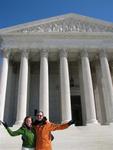 Cherie & Greg at the Supreme Court.
