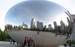 With the mirror bean in Chicago.