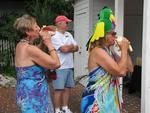 The winners of the group competition blew a conch song from Jimmy Buffet.