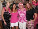Michelle, Tonya, Bev (Mom) and Cherie. We hosted a "pink party" to gather our friends and family to help our Mom fight breast cancer.