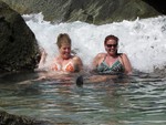 Jean and Cherie in the Bubbly Pool